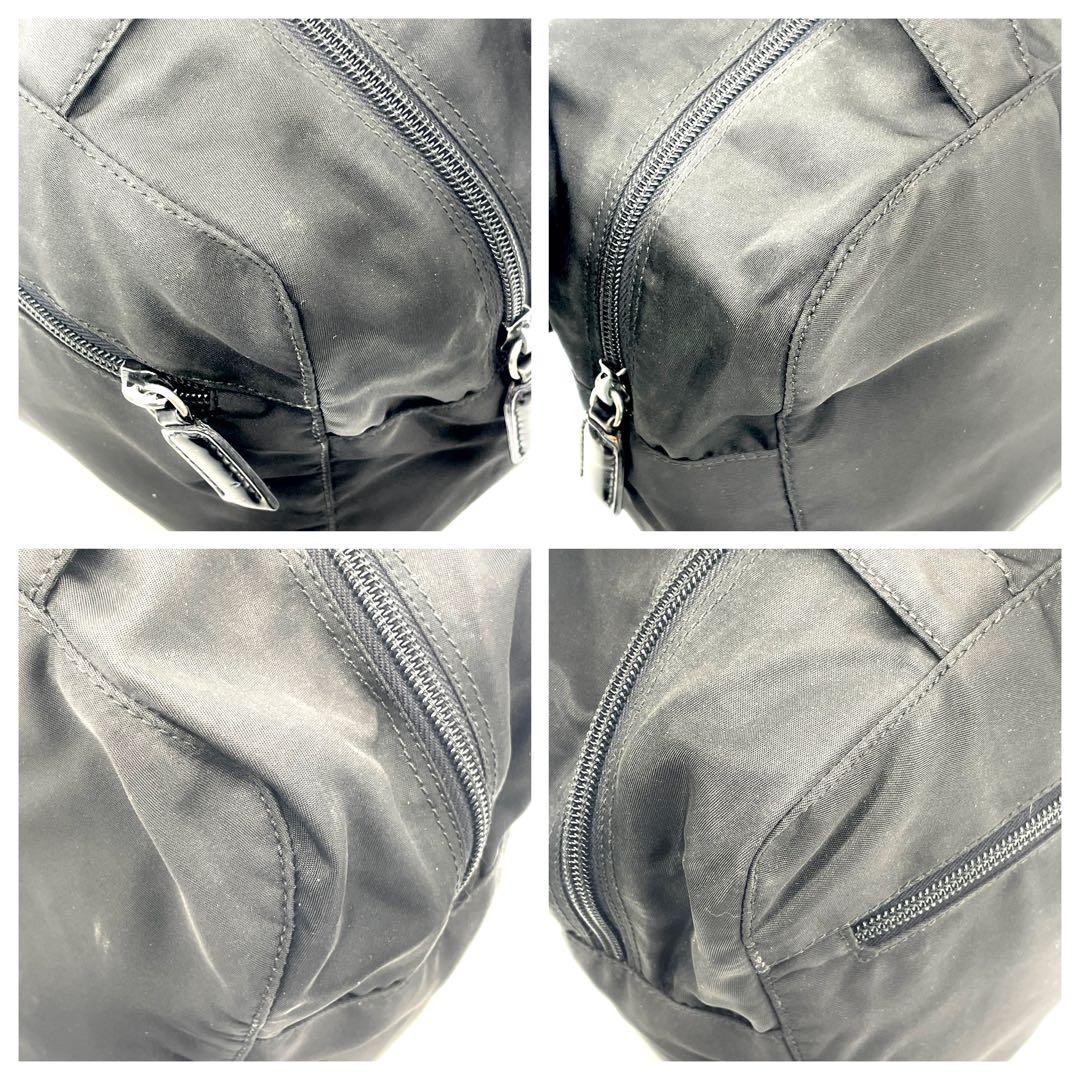 美品✨プラダ ナイロン 三角ロゴ ハンド トートバッグ 白タグ A4サイズ収納可