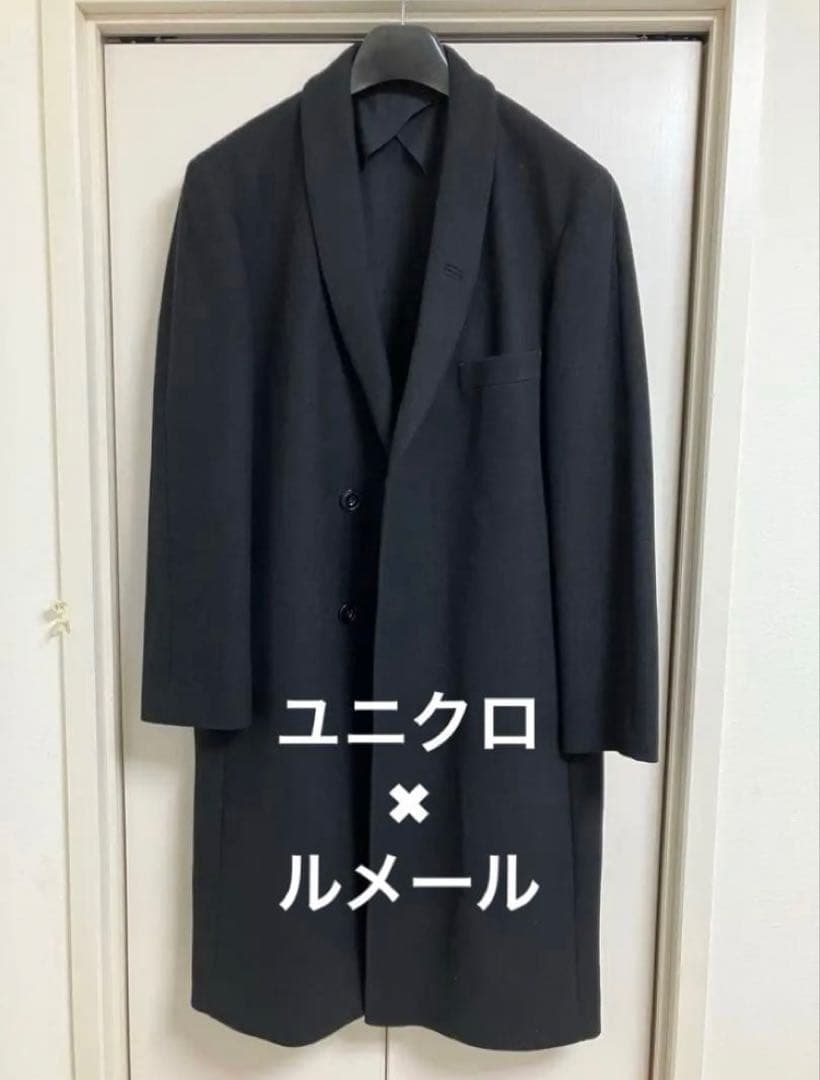 UNIQLO & LEMAILE チェスターコート カシミヤ混 黒
