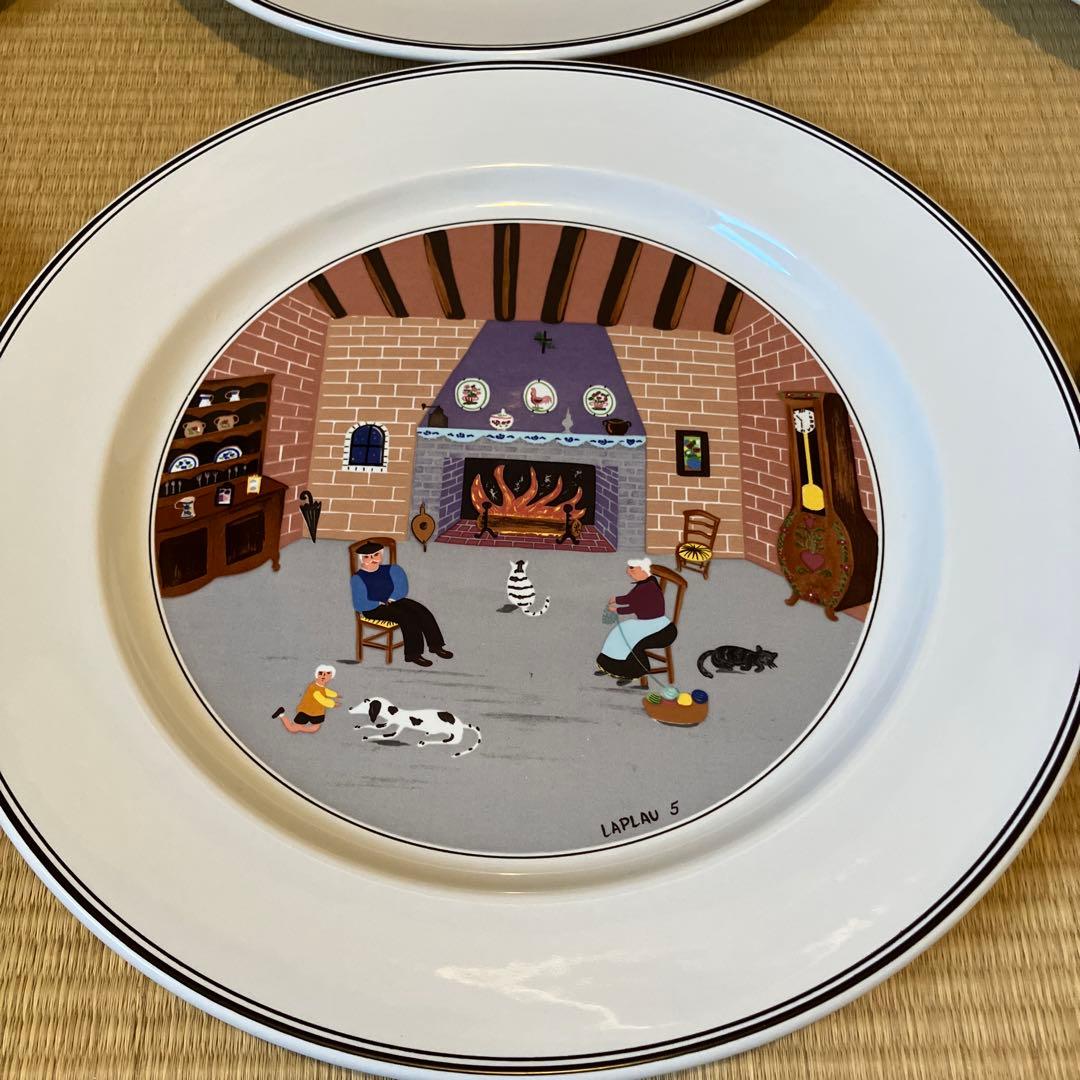 ヴィレロイボッホ　プレート　6枚セット　デザインナイーフ　27cm