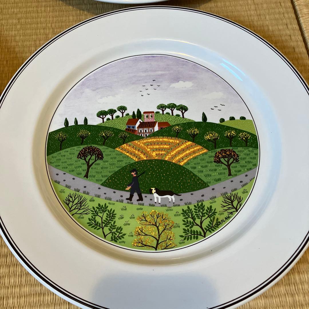 ヴィレロイボッホ　プレート　6枚セット　デザインナイーフ　27cm