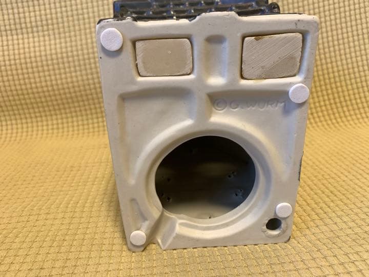 【未使用】ドイツ　キャンドルホルダー　ミニチュア　ポーセリン　ワインハウス　陶器