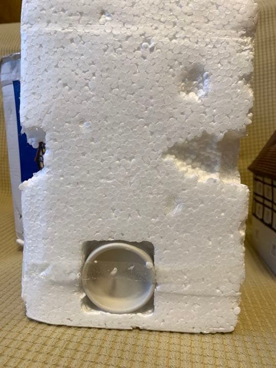 【未使用】ドイツ　キャンドルホルダー　ミニチュア　ポーセリン　ワインハウス　陶器