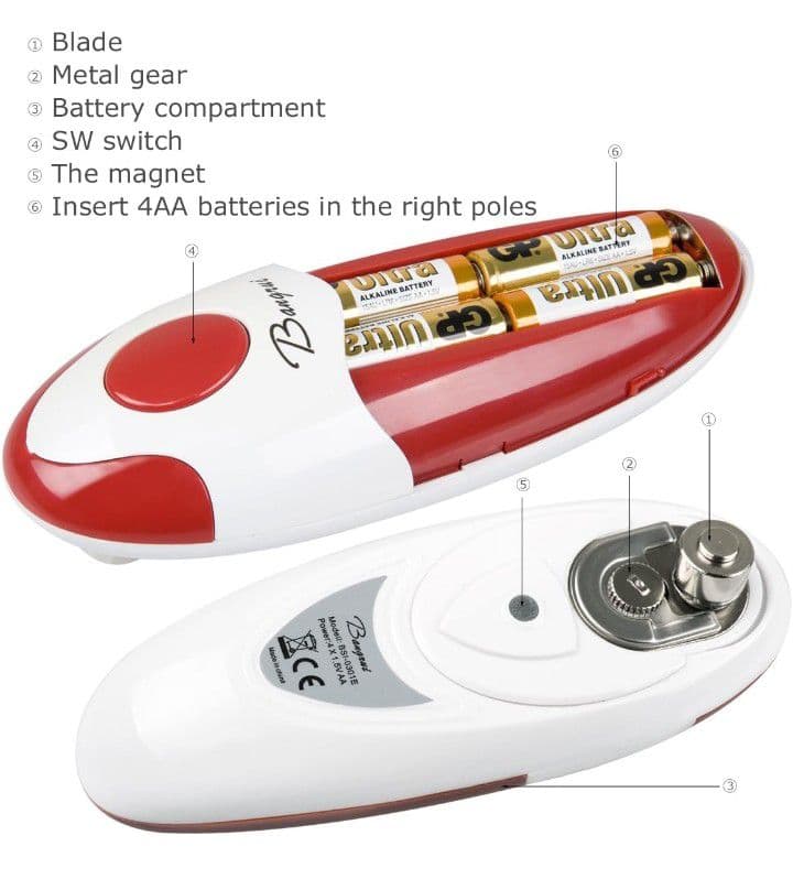 ❤️新品、未使用❤️電池式　ワンタッチ缶切り　缶オープナー