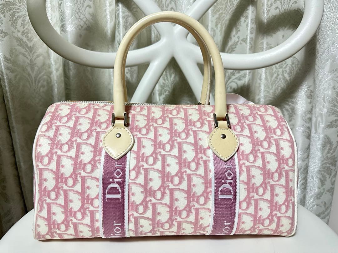 Dior ディオール トロッター フラワーボストン バッグ