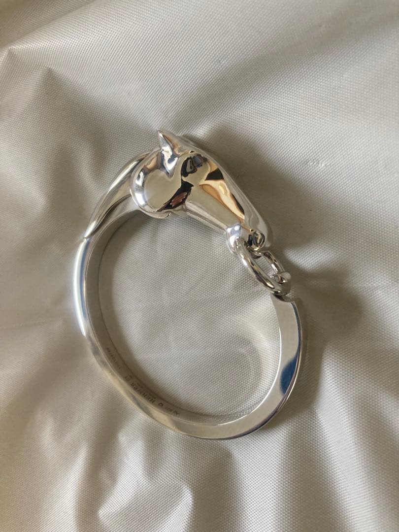 エルメス　シルバー　925 sv ag ギャロップ　バングル