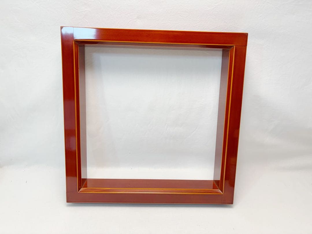 ほぼ未使用 茶道具 飛騨春慶塗 炉縁 天然木製 広間 茶室 茶席 元箱