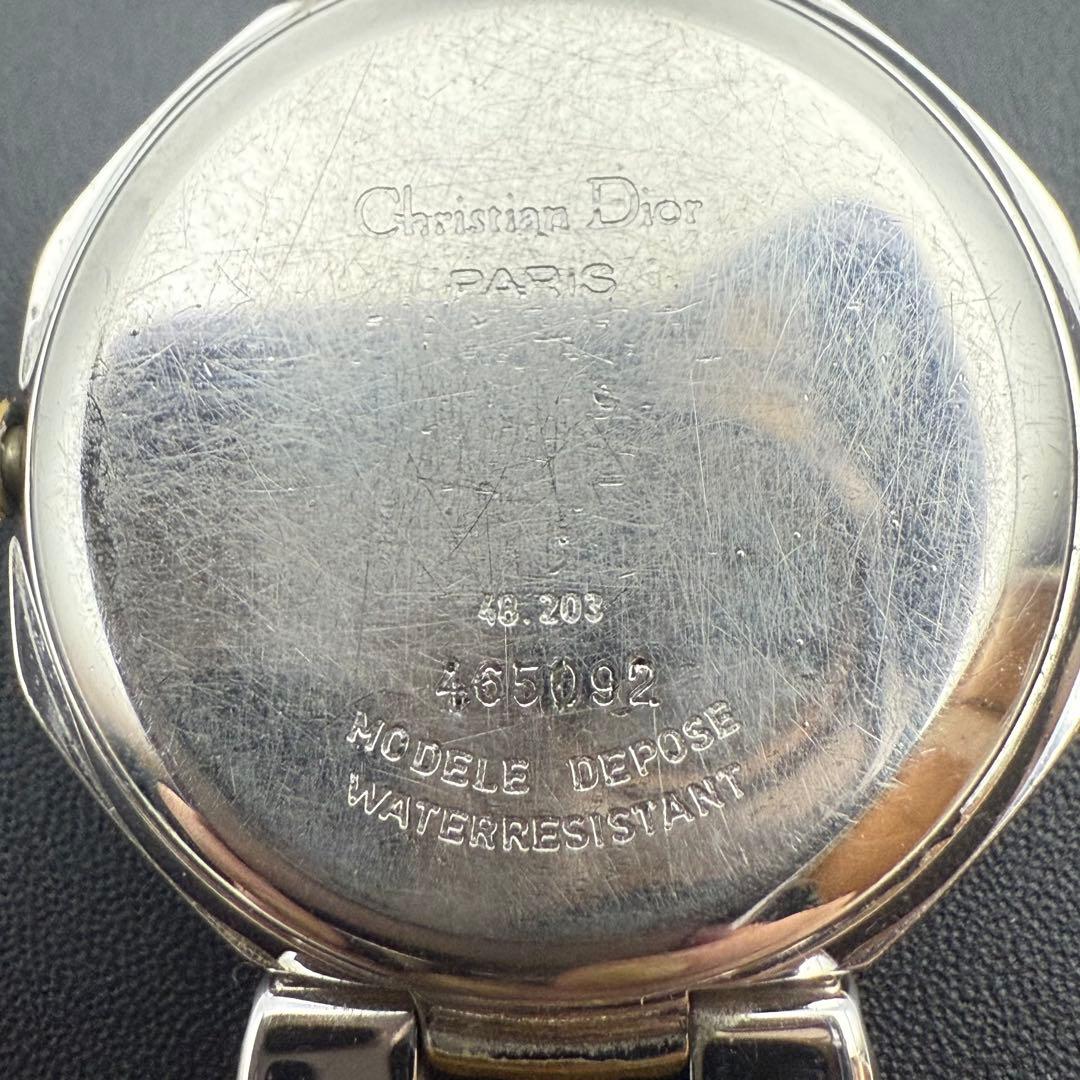希少✨ディオール CD 腕時計 オクタゴン コンビカラー デイト クォーツ