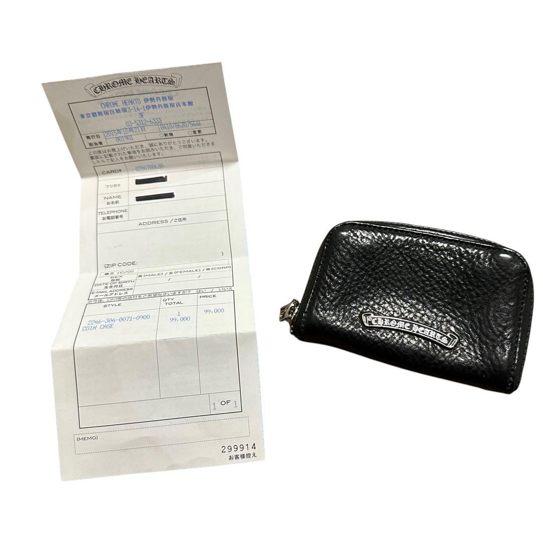 【正規品】Chrome Hearts COIN CASE ROUND ZIP