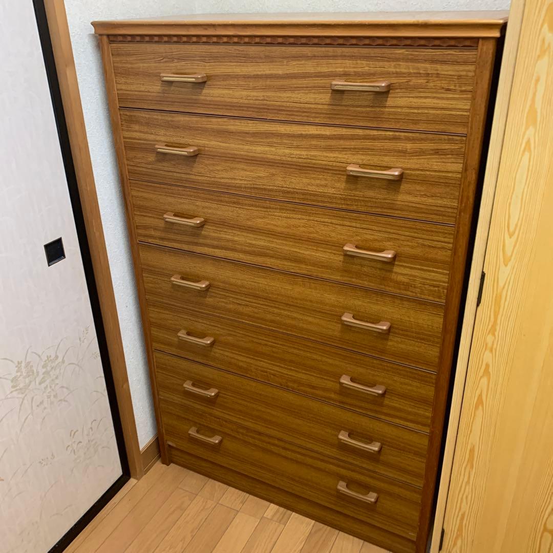 七段 木製タンス
