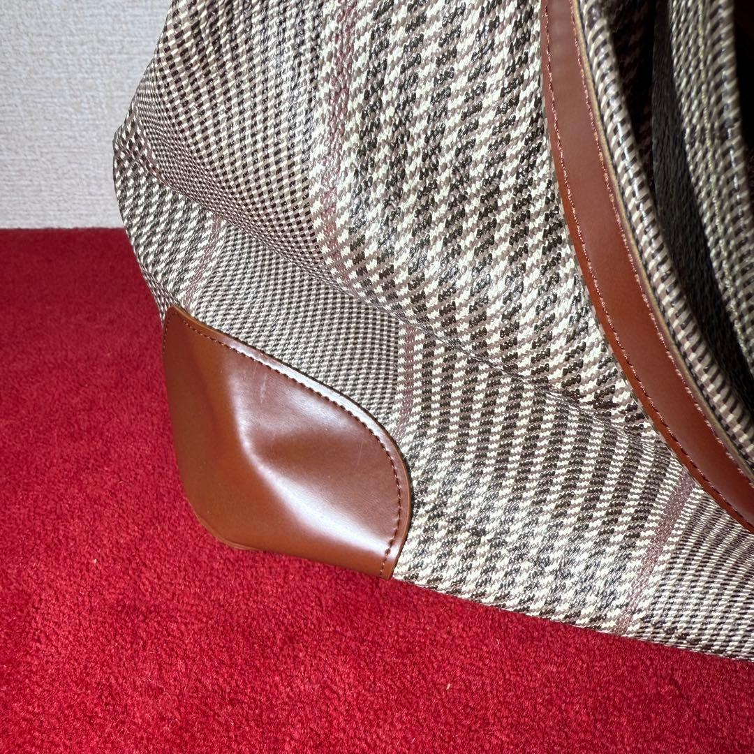 AIR FRANCE ボストンバッグ チェック柄 ヴィンテージ レア 希少