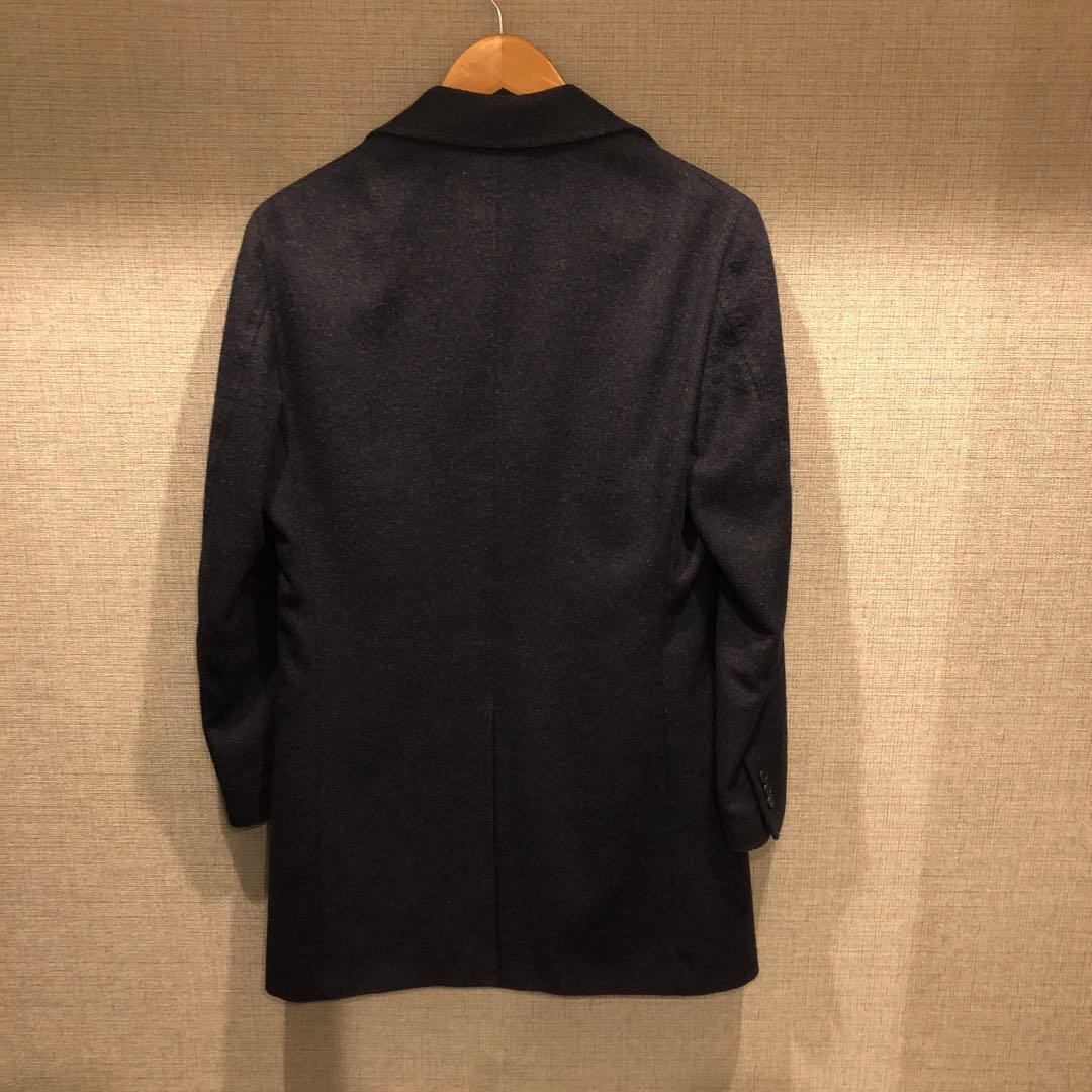 EDIFICE（エディフィス）ウールカシミヤチェスターコート ネイビー