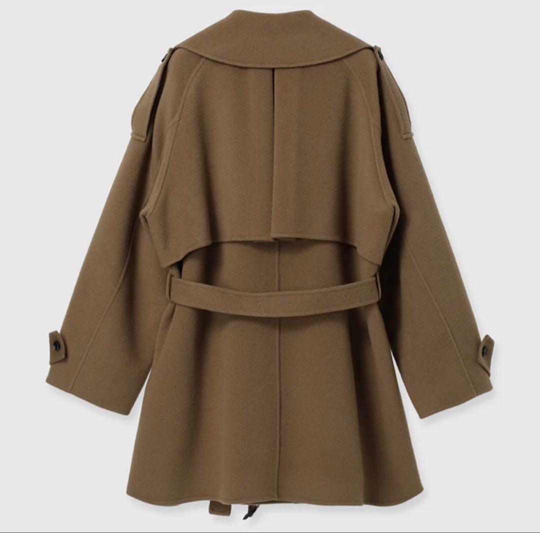 新品タグ付き anuans リバーウールミドルトレンチコート