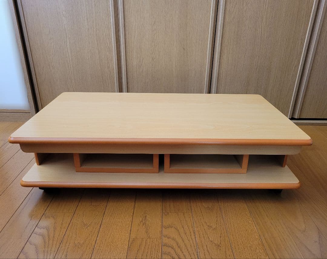 【希少】キャスター付き2段階テーブル テレビ台