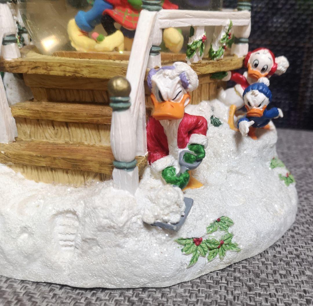 ディズニー　スノードーム　スノーグローブ　クリスマス　オルゴール　レトロ
