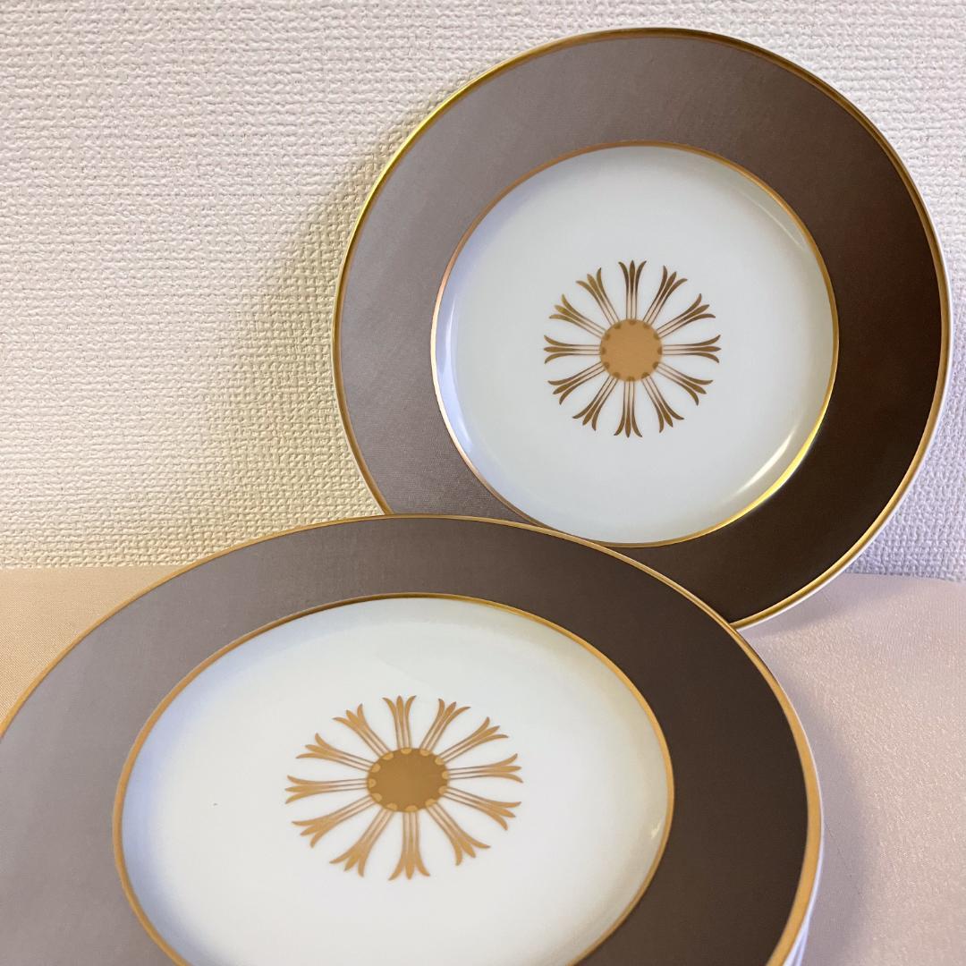 ★新品未使用★フランス製シャビーシックな ミドルプレート 4枚