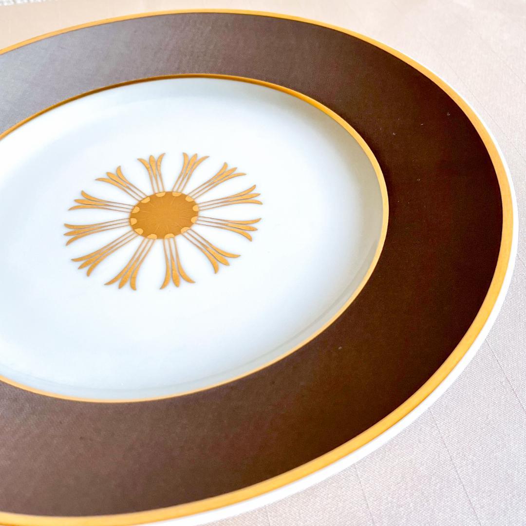 ★新品未使用★フランス製シャビーシックな ミドルプレート 4枚