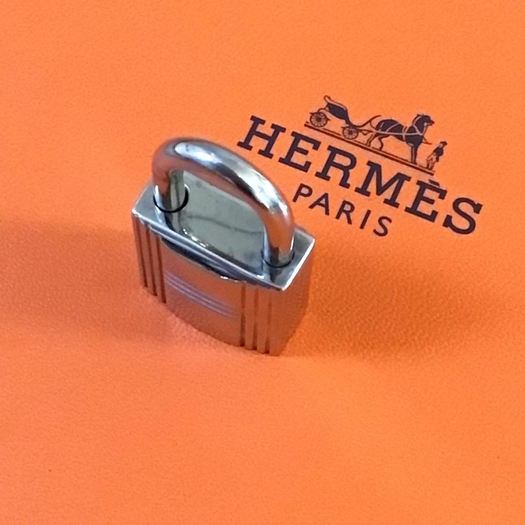HERMES エルメス カデナ パドロック シルバー 南京錠 120番