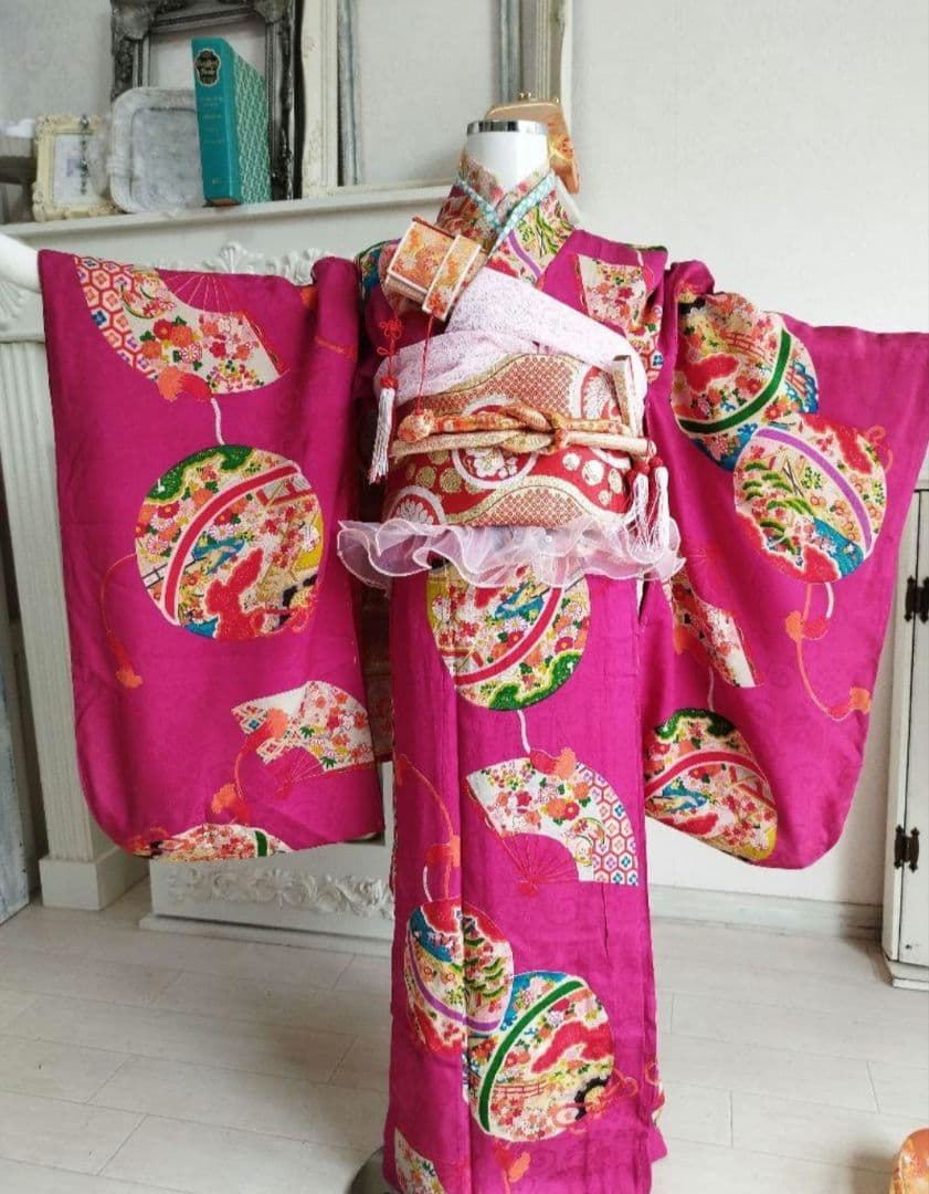 専用です☆アンティーク大正浪漫☆黒地に捻り梅の着物単品