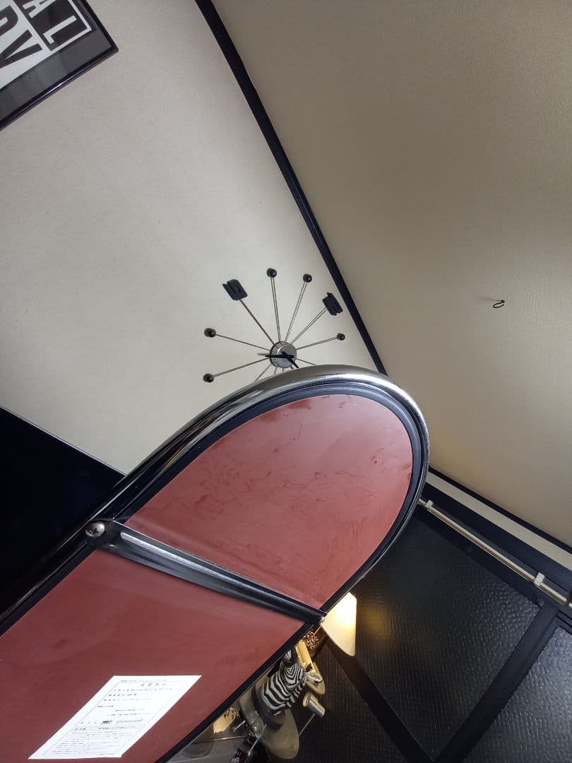 1980's　スペースエイジ　インダストリアル　アーチ　メタル　フレーム　ミラー