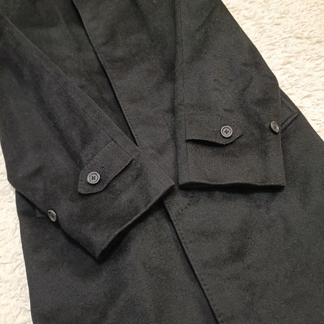 【美品】五大陸 カシミヤ100% ステンカラー ロングコート 比翼仕立て XL