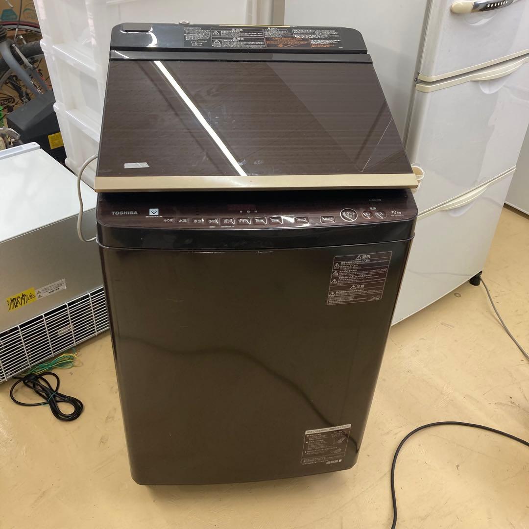 TOSHIBA AW-10SV7 洗濯機　縦型　縦型洗濯機　乾燥機能付き