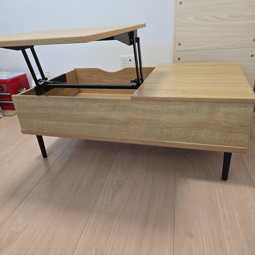 【値下げ】【美品】ニトリ　昇降センターテーブル　リフティ100