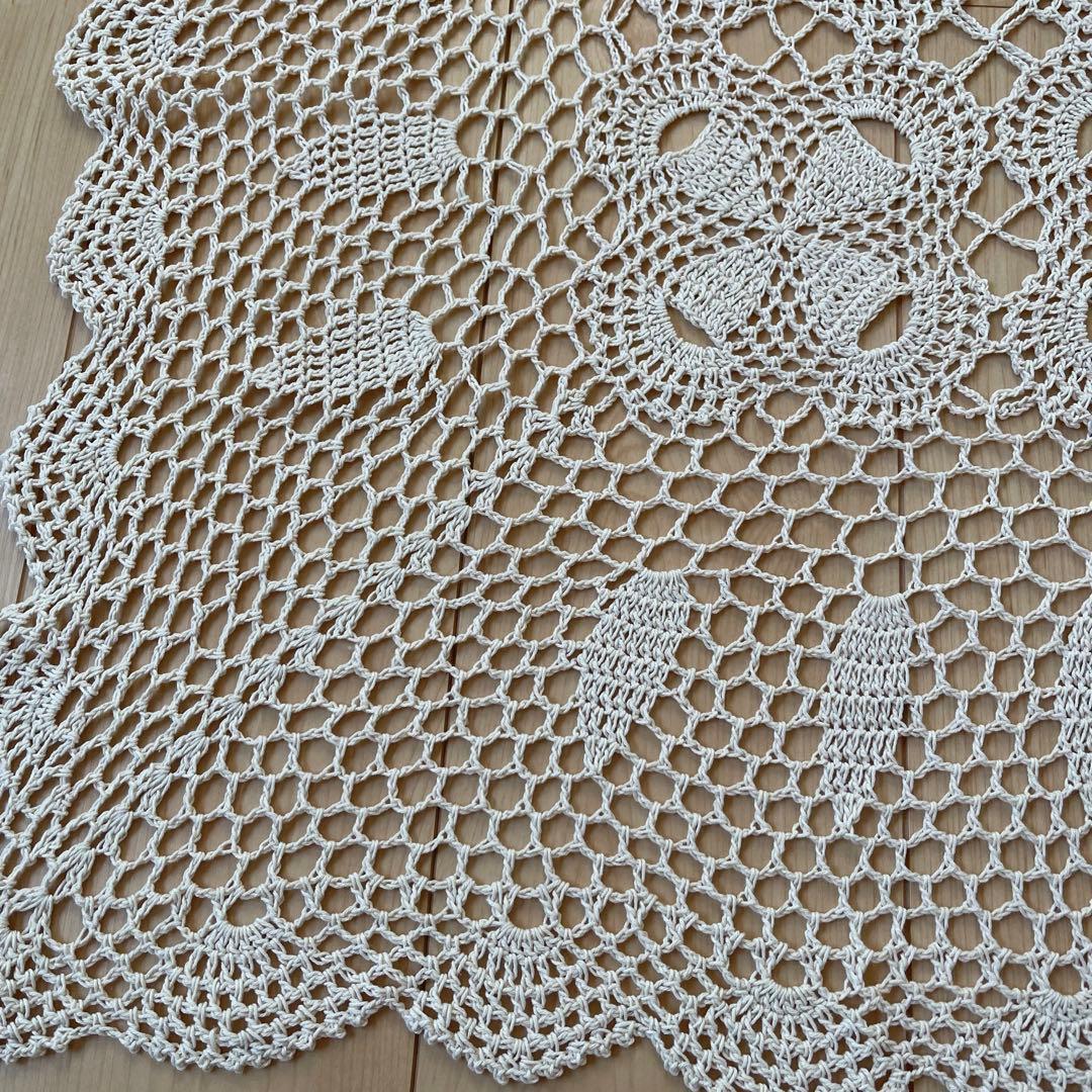 レース編み ベッドカバー大判 カバー マルチカバー