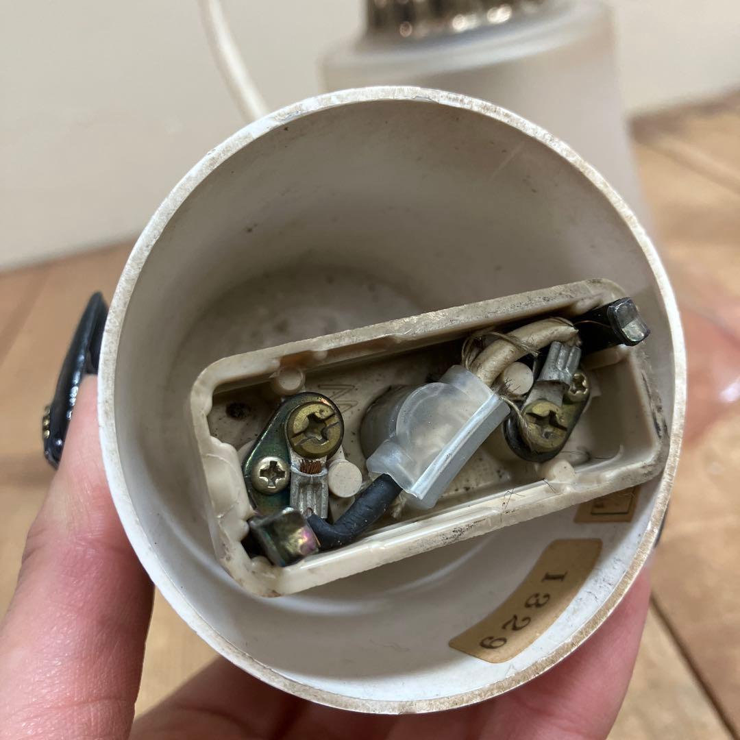 D-2 ⑧ 昭和レトロ フリル型 ガラスシェード ペンダントライト シーリング