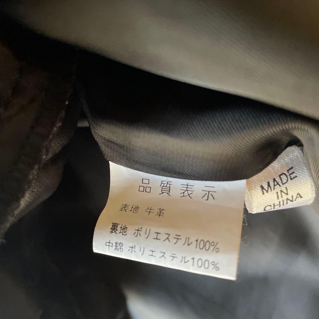 ブラックシングルライダースジャケット NANKAI製 バイク