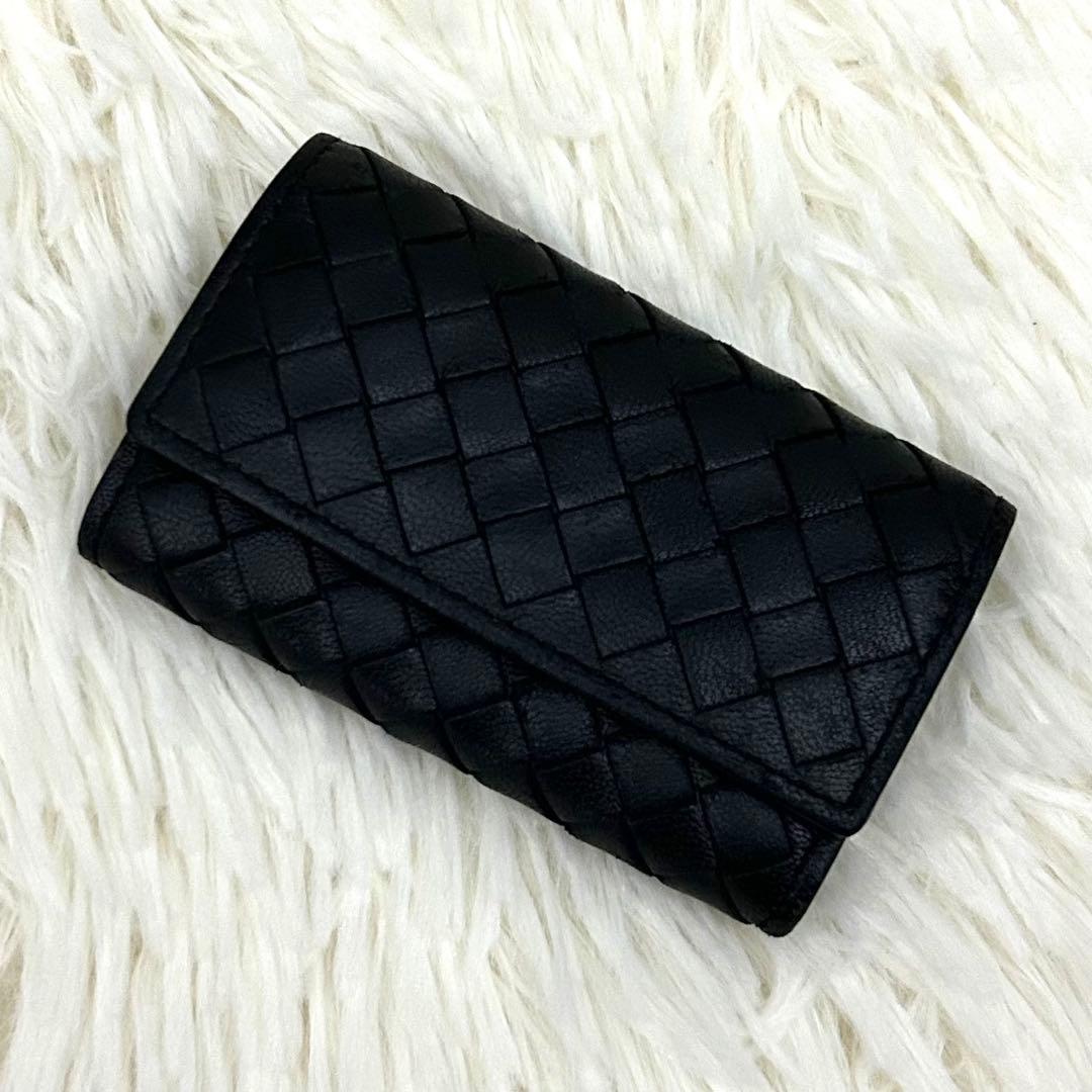 【美品】BOTTEGA VENETA イントレチャート レザー 財布