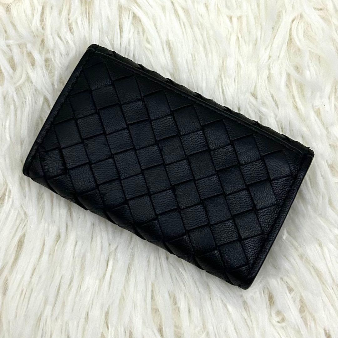 【美品】BOTTEGA VENETA イントレチャート レザー 財布