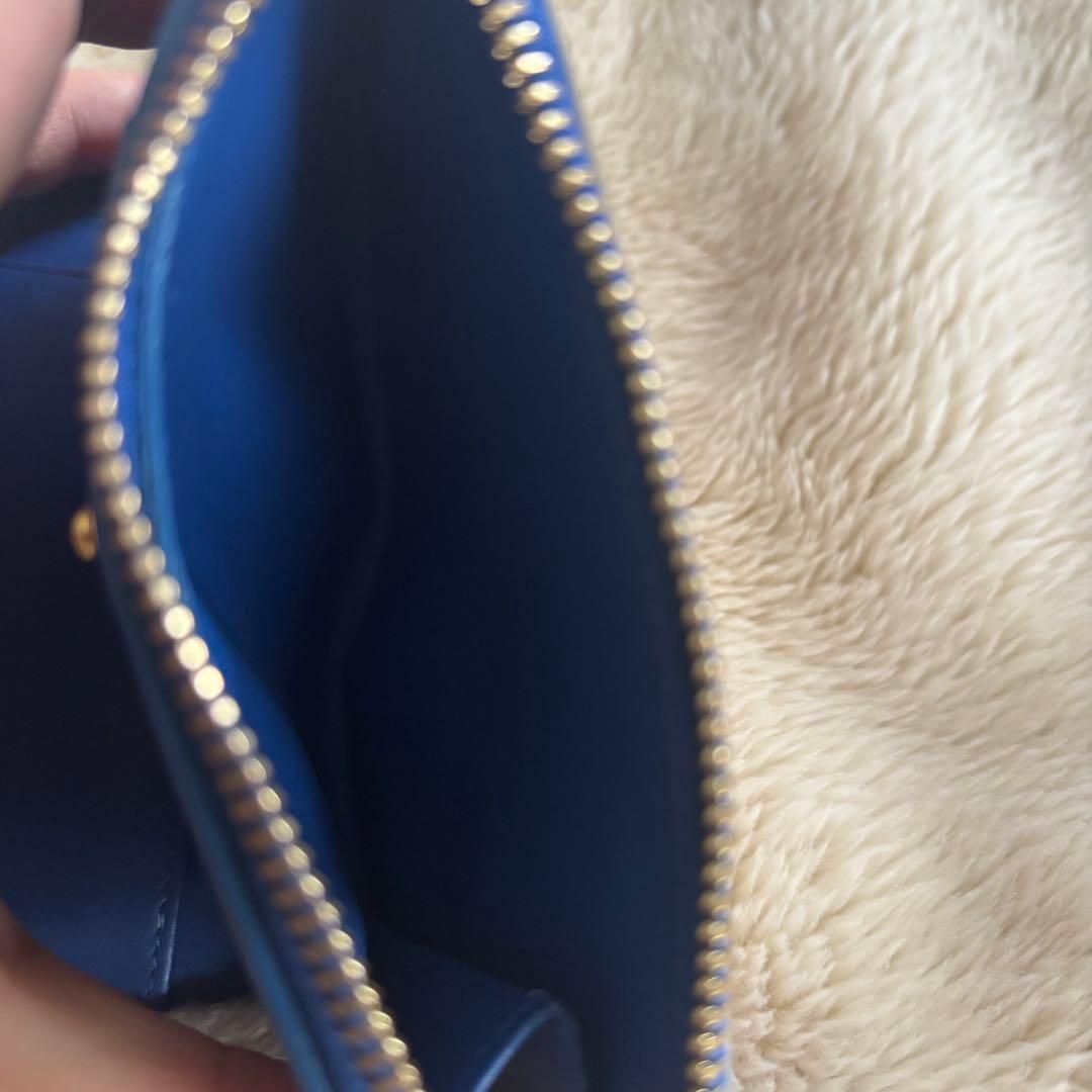 LOEWE 二つ折り財布 グレー/ブルー