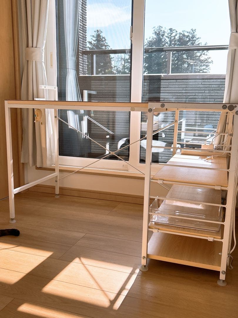 パソコンデスク　勉強机　l字型 120cm 引き取り値引きあり★