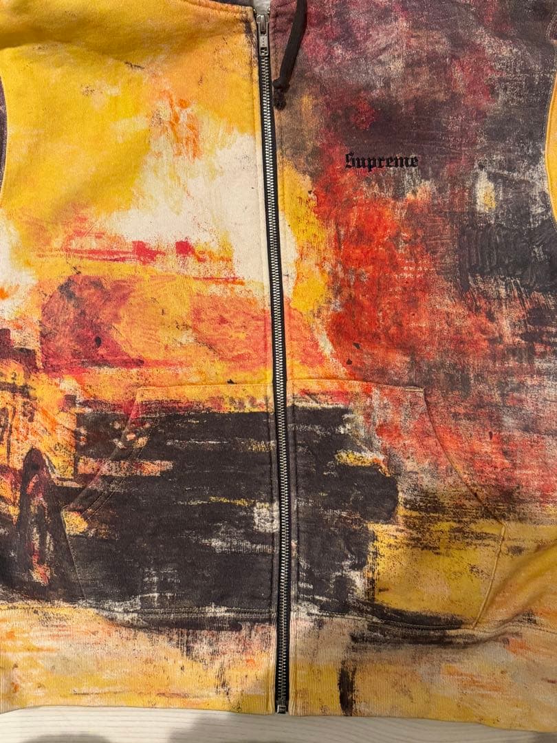 「即完」Supreme 22AW Fire Zip Up Hooded
