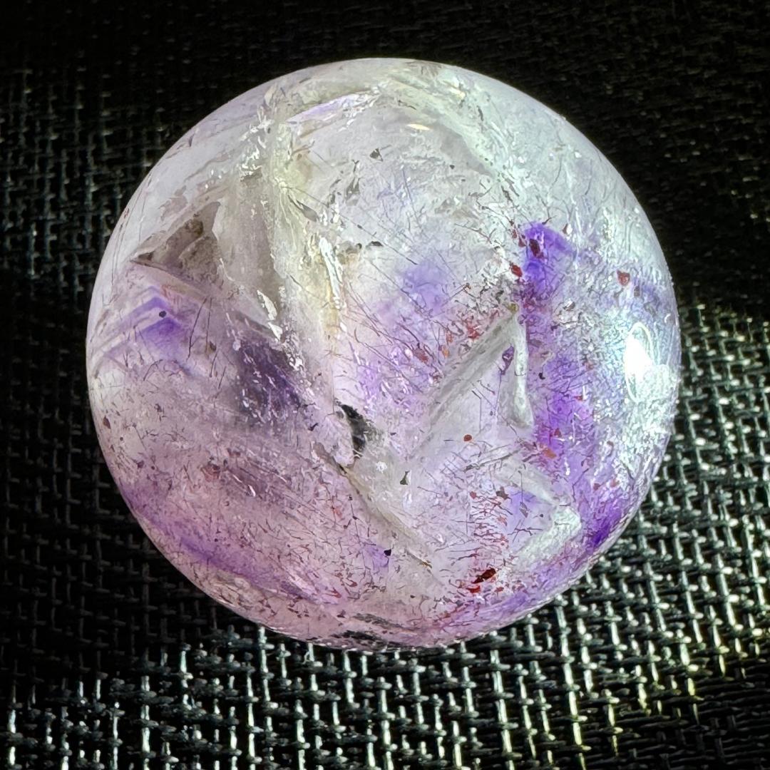 奇跡の水入り丸玉46.5㎜　1点物◇スーパーセブン（セイクリッドセブン）◇