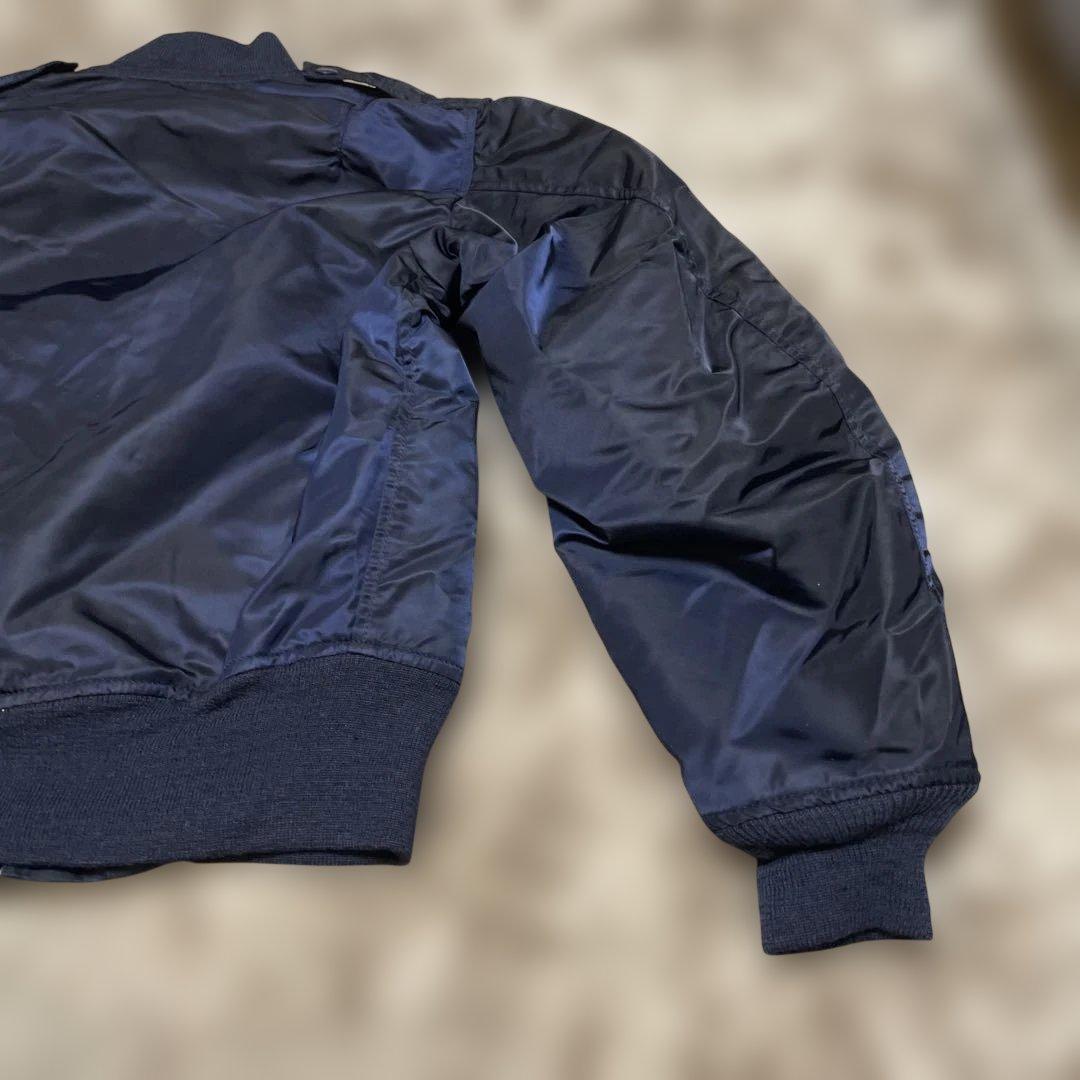 黒タグ デッドストックUSA製ma-1 Brenets Sportswear S