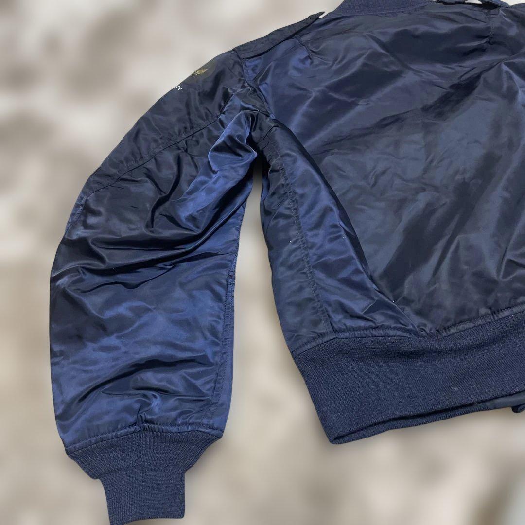 黒タグ デッドストックUSA製ma-1 Brenets Sportswear S