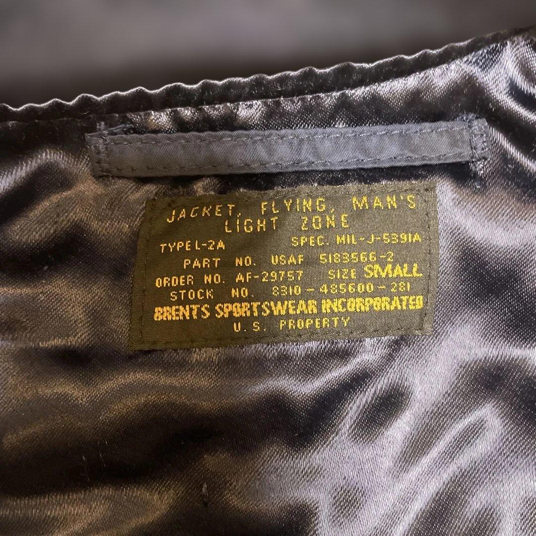 黒タグ デッドストックUSA製ma-1 Brenets Sportswear S