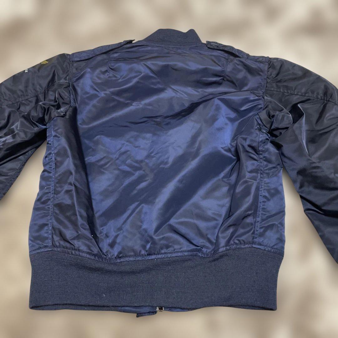 黒タグ デッドストックUSA製ma-1 Brenets Sportswear S