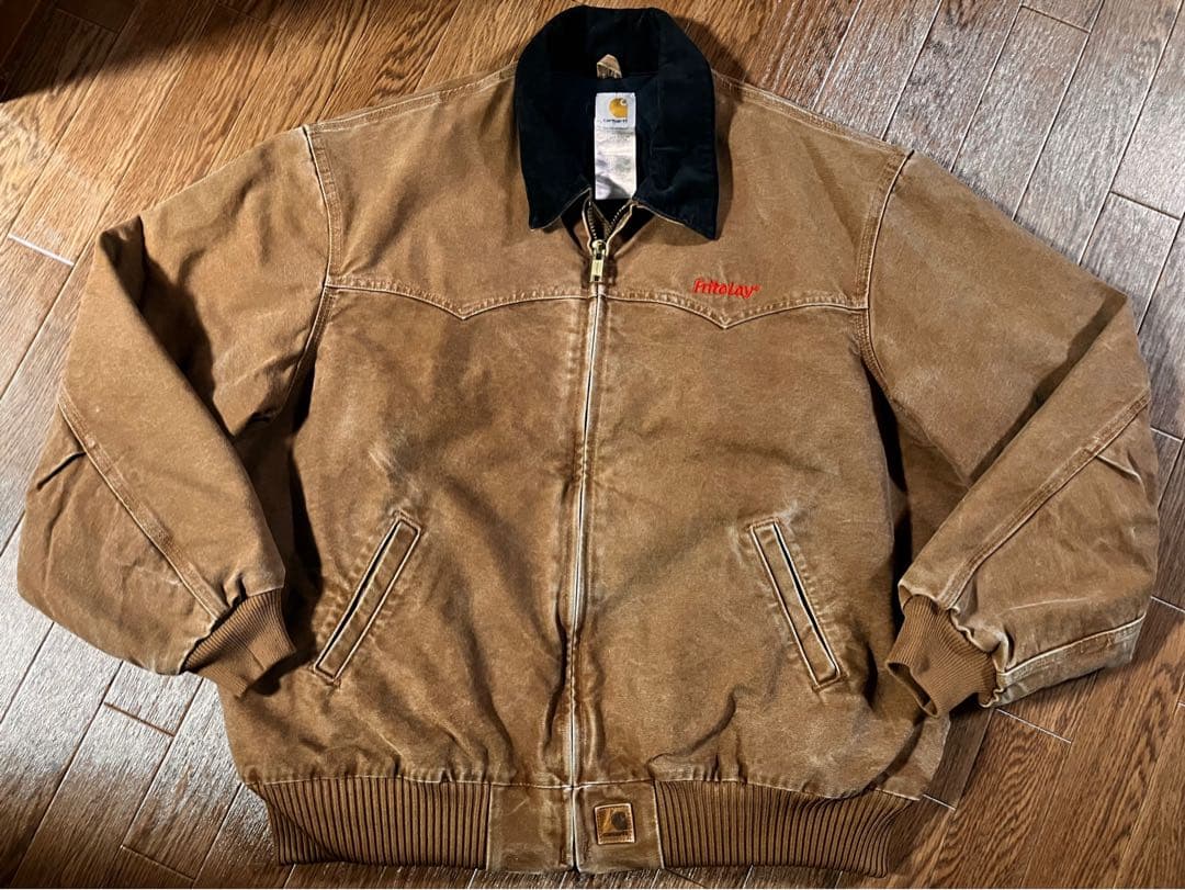 【極上フェード】00s カーハート サンタフェジャケット ブラウン 2XL 中綿