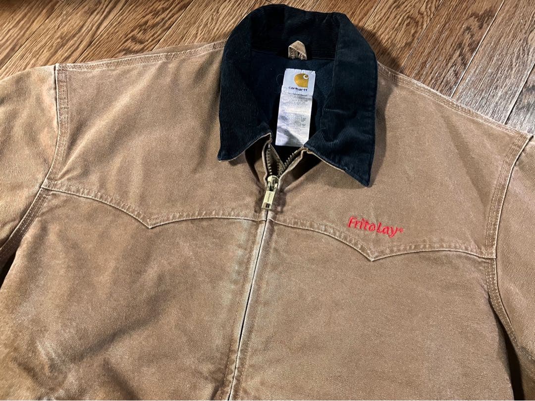 【極上フェード】00s カーハート サンタフェジャケット ブラウン 2XL 中綿