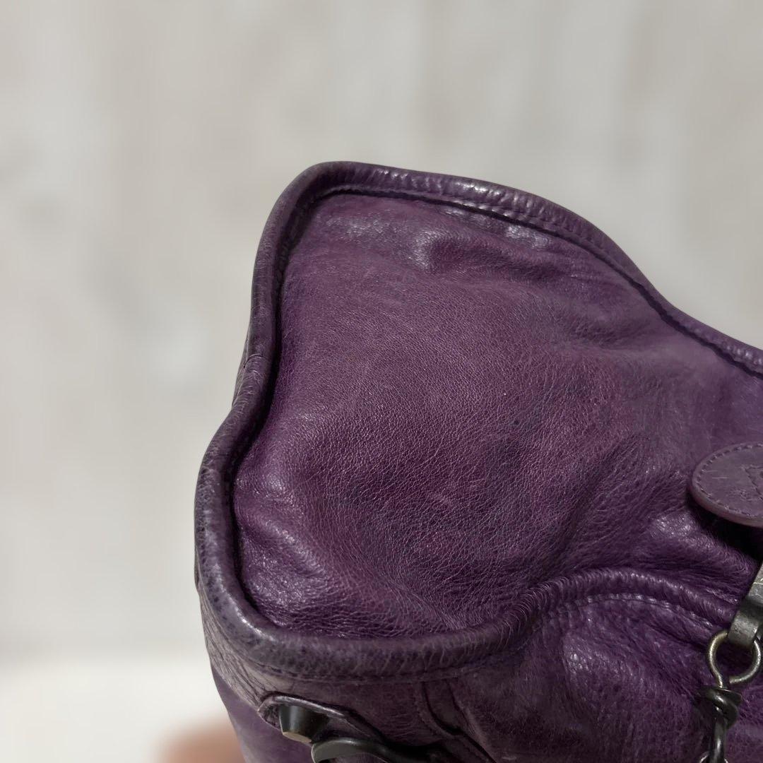 BALENCIAGA ザ・シティ パープル 115748 ミラー付き