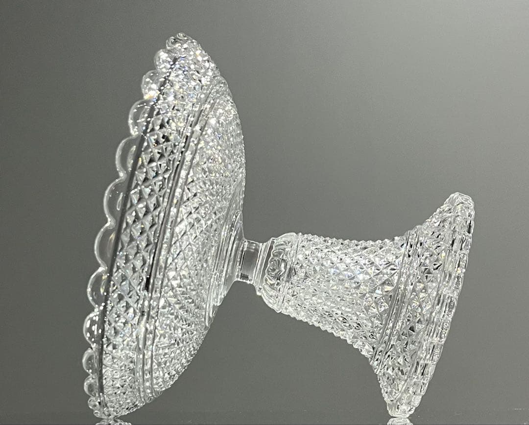 Baccarat バカラ/ 極美品 刻印有 ディアマンビゾー　コンポート