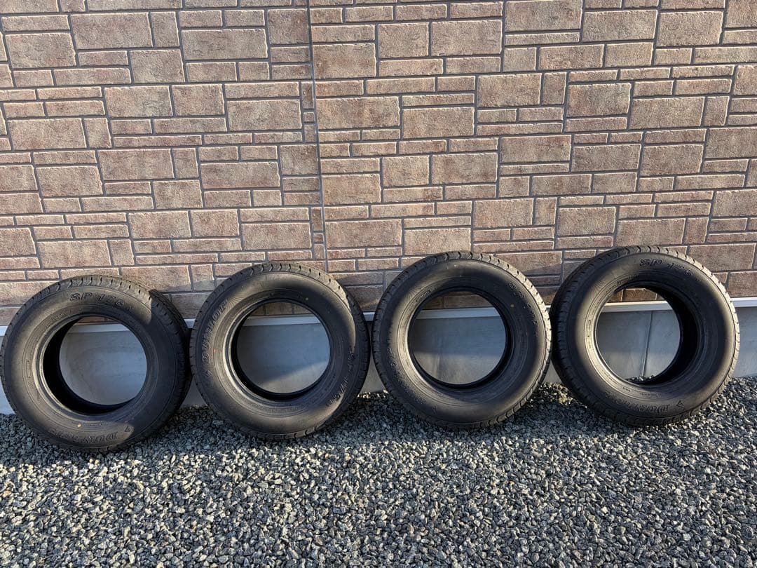 ダンロップSP175N 195 80R15 新車外し4本⚠️1本注意