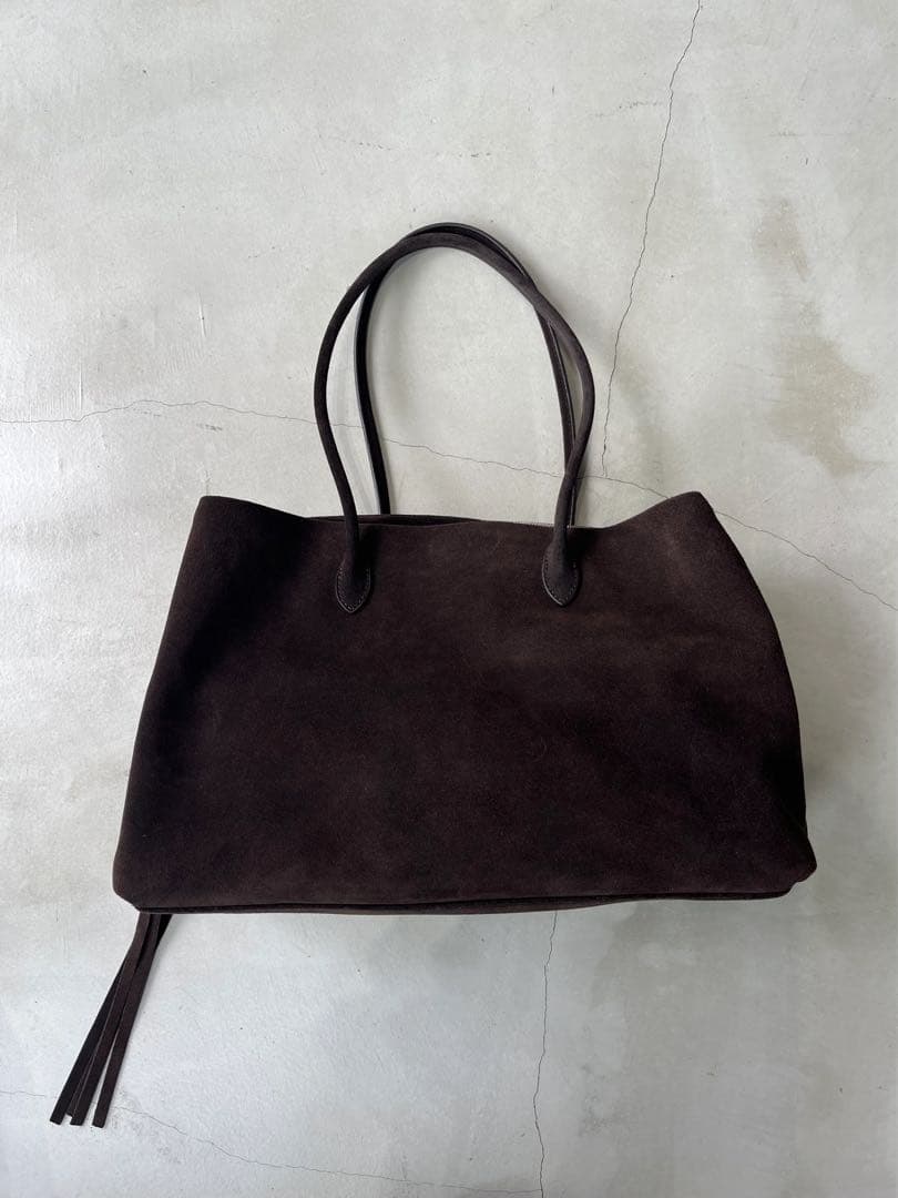 定価)a.subjjject Suede Boston square bag L
