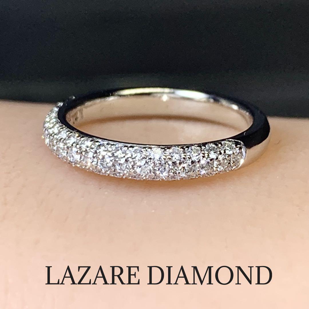 ラザールダイヤモンド　プラチナ　ダイヤモンド　パヴェリング