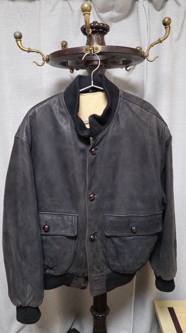 ジャケット・アウター Hugo Boss Leather Bomber Jacket