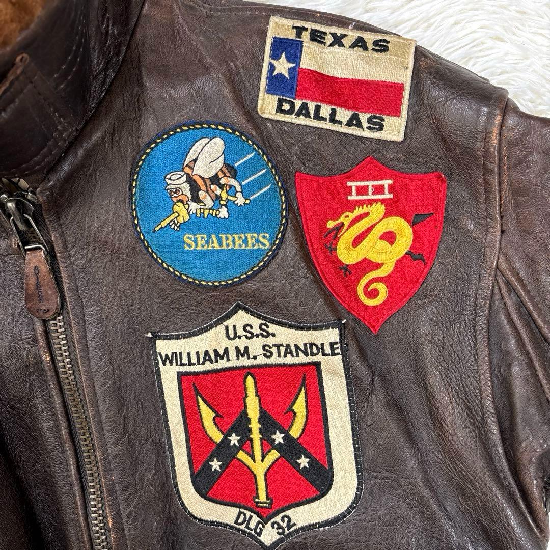 ✨希少・トップガン✨アヴィレックス　G-1 フライトジャケット　レザー　初期