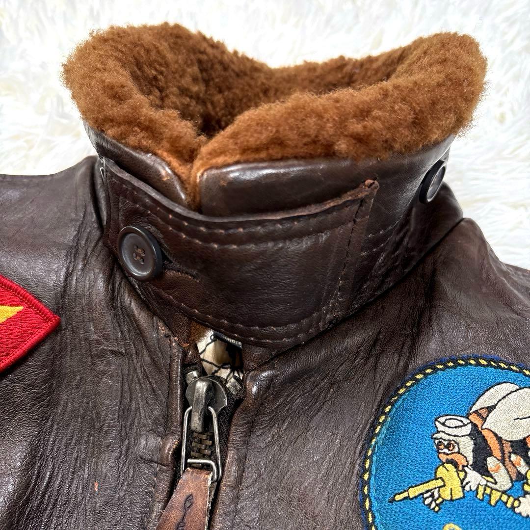 ✨希少・トップガン✨アヴィレックス　G-1 フライトジャケット　レザー　初期