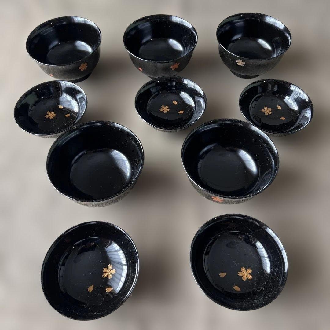 木製生地輪島塗　春秋蒔絵吸物椀